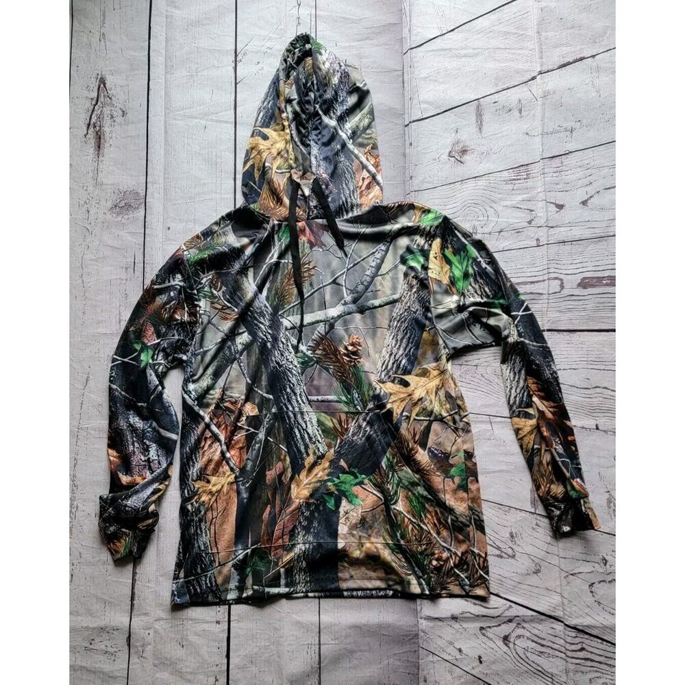 Pro One By NlJ Trader Real tree Camo Pullover Hoodie Size S